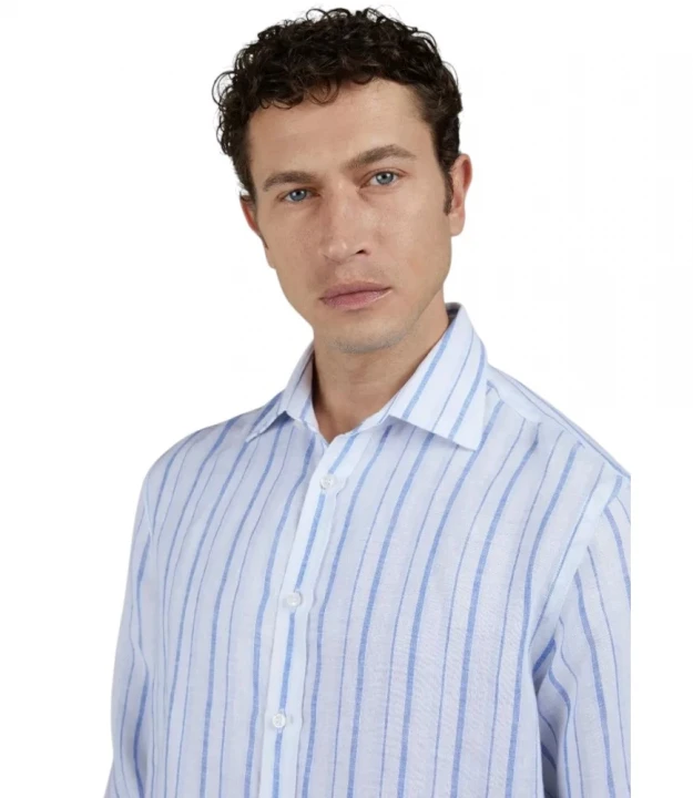 Men's Woven Linen Shirt 2