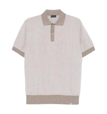 Men's Knitted Cotton Cashmere Poloshirt