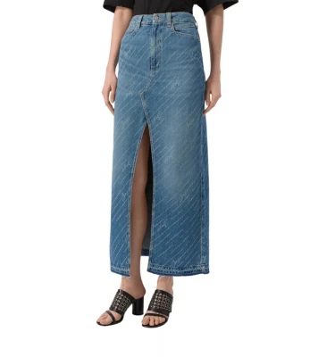 C-Denim Long Skirt