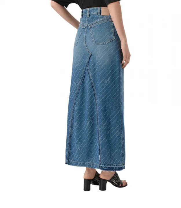 C-Denim Long Skirt 1