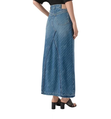 C-Denim Long Skirt 1