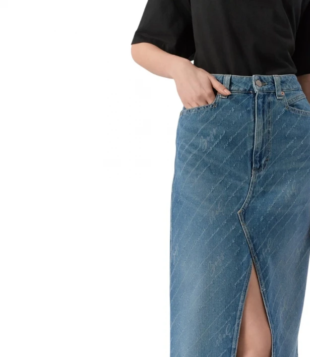 C-Denim Long Skirt 2