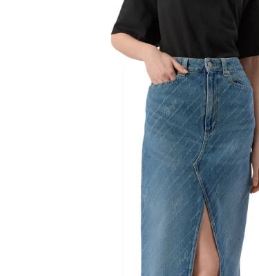C-Denim Long Skirt 2