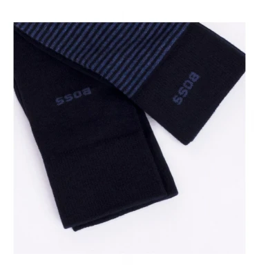 2 Pack Regular Length Stripe Crew Socks 1