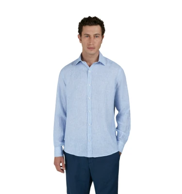 Men's Woven Linen Shirt