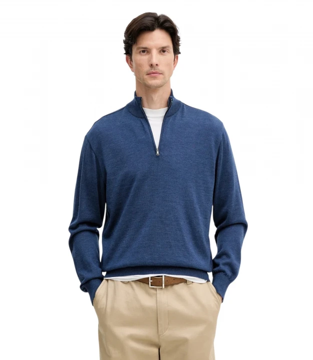 Sweater Zip Wool Lyocell