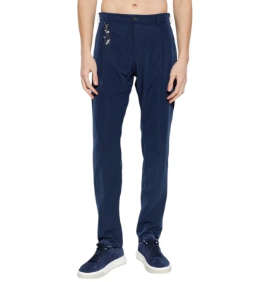 Men's Woven Chino Pants With Coulisse