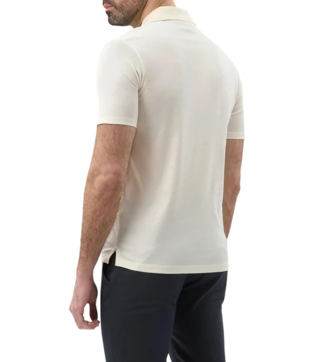 Men's Knitted Cotton Zipped Polo Shirt 1