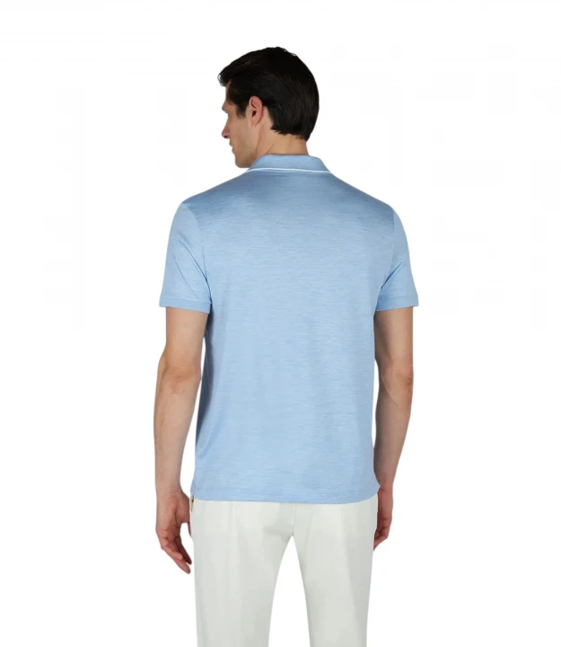 Cotton Silk Polo Shirt 4