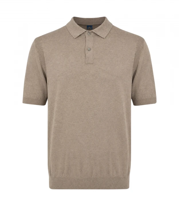 Cotton Silk Polo Shirt