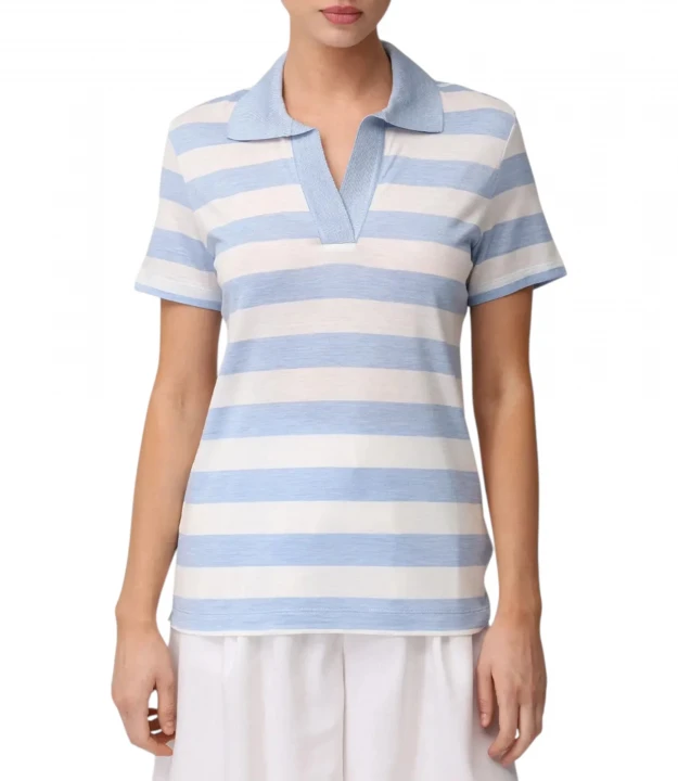 Silk Cotton Polo Shirt