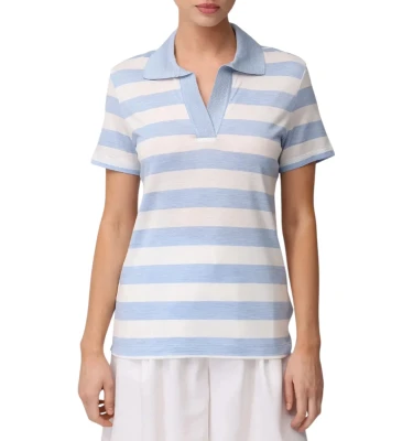 Silk Cotton Polo Shirt