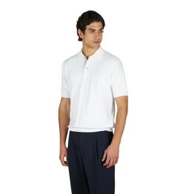 Men's Knitted Cotton Poloshirt