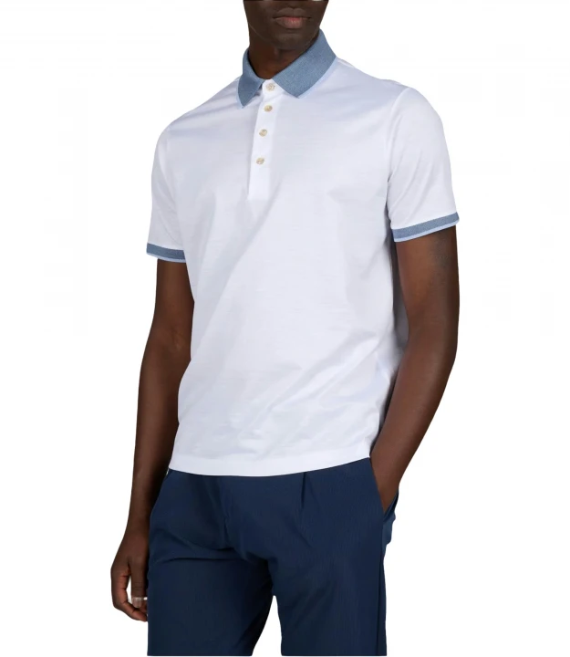 Men's Knitted Cotton Poloshirt