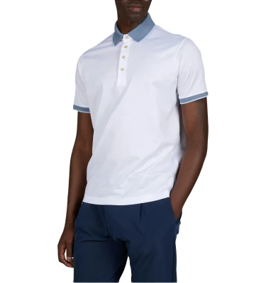 Men's Knitted Cotton Poloshirt