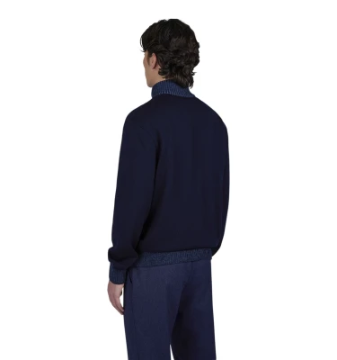 Men's Knitted Wool Zipped Sweater 1