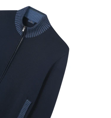 Men's Knitted Wool Zipped Sweater 4