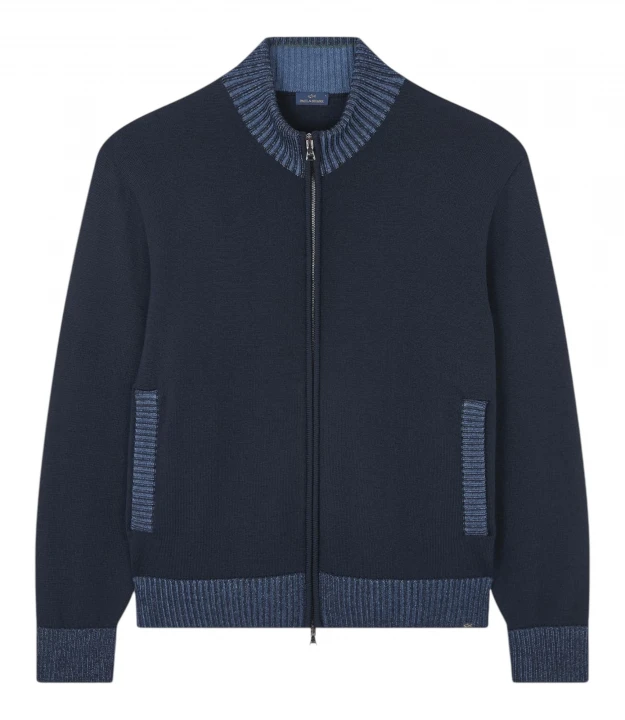 Men's Knitted Wool Zipped Sweater 3