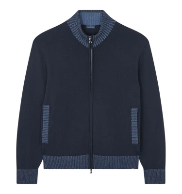 Men's Knitted Wool Zipped Sweater 3
