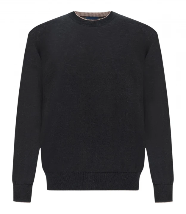 Men's Knitted Wool Roundneck Sweater