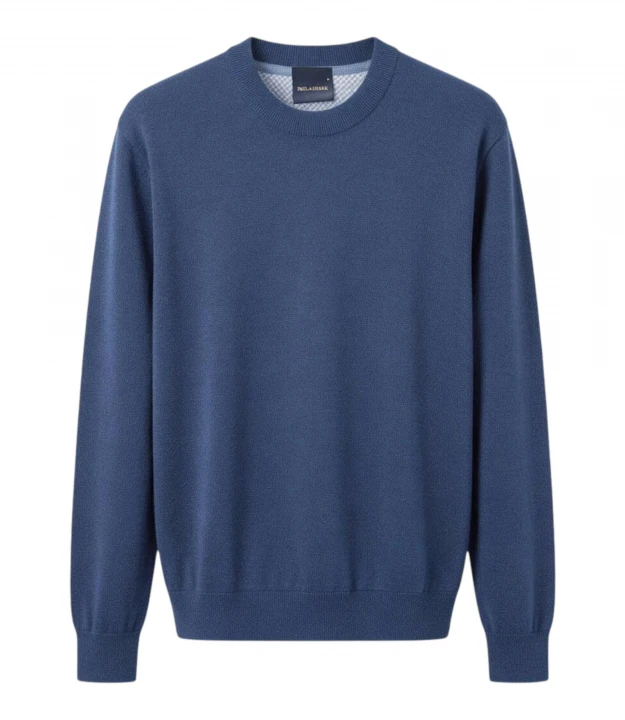 Wool Lyocell Crew-Neck