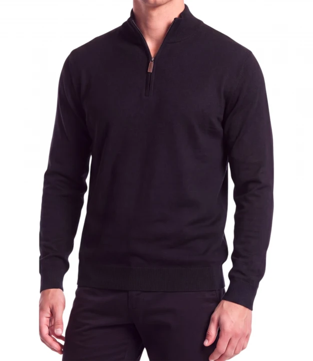 Men's Knitted Wool Zipped Sweater 1