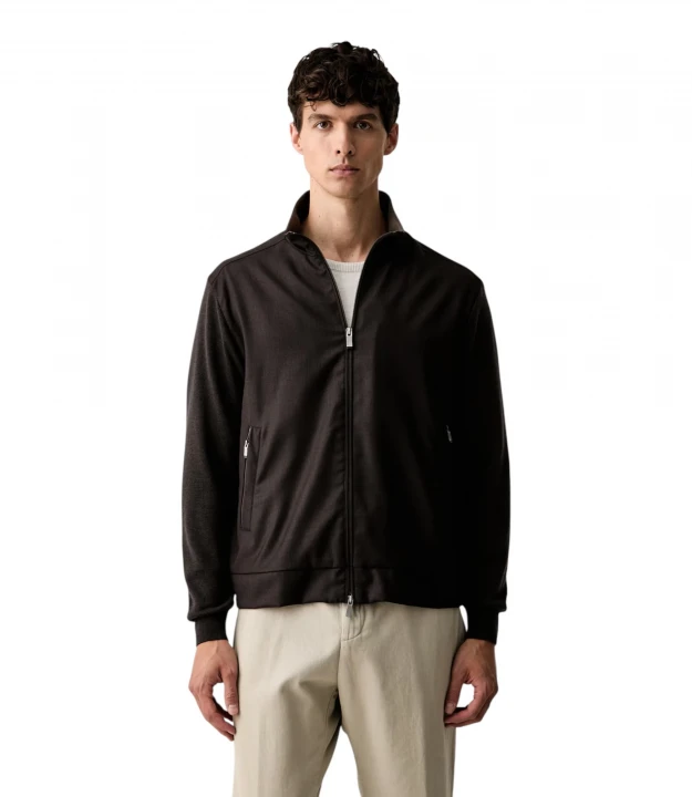 Hybrid Wool Zip Blouson