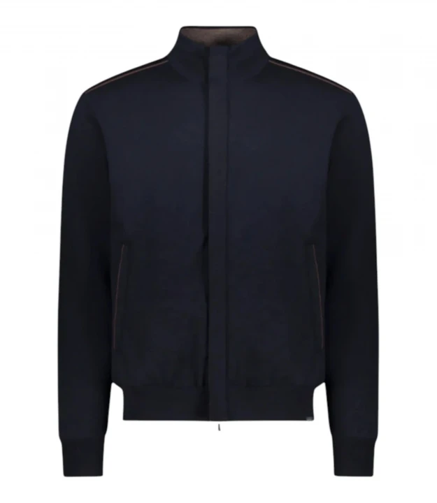 Men's Knitted Wool Zipped Sweater 2