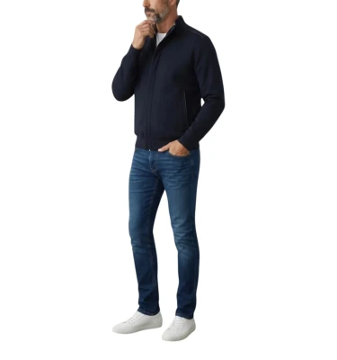 Men's Knitted Wool Zipped Sweater 1