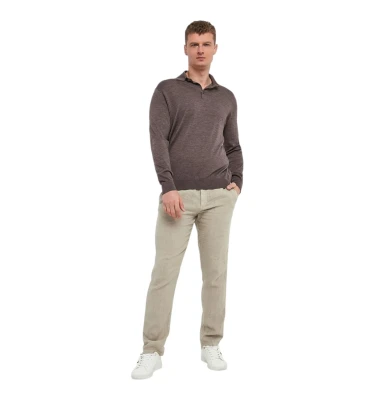 Men's Knitted Wool Polo Shirt With Buttons 3