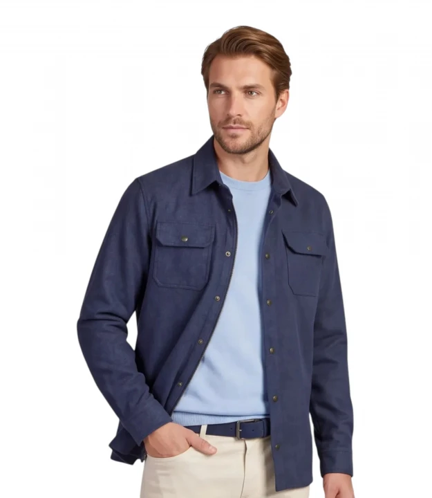 Men's Woven Woollen Overshirt
