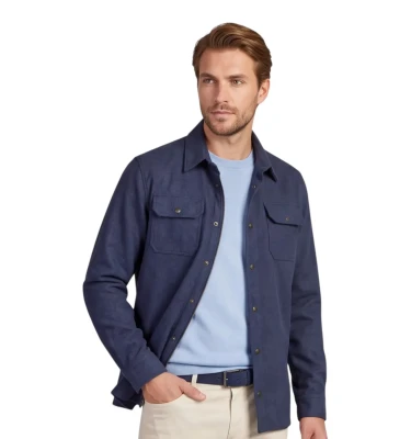 Men's Woven Woollen Overshirt